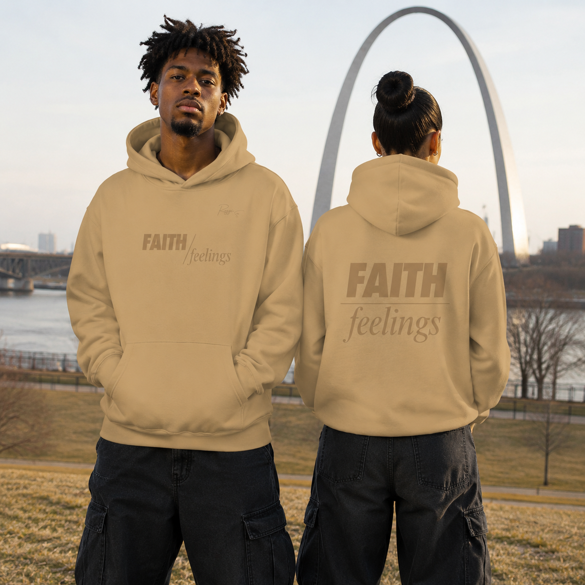FAITH / feelings Unisex oversized hoodie