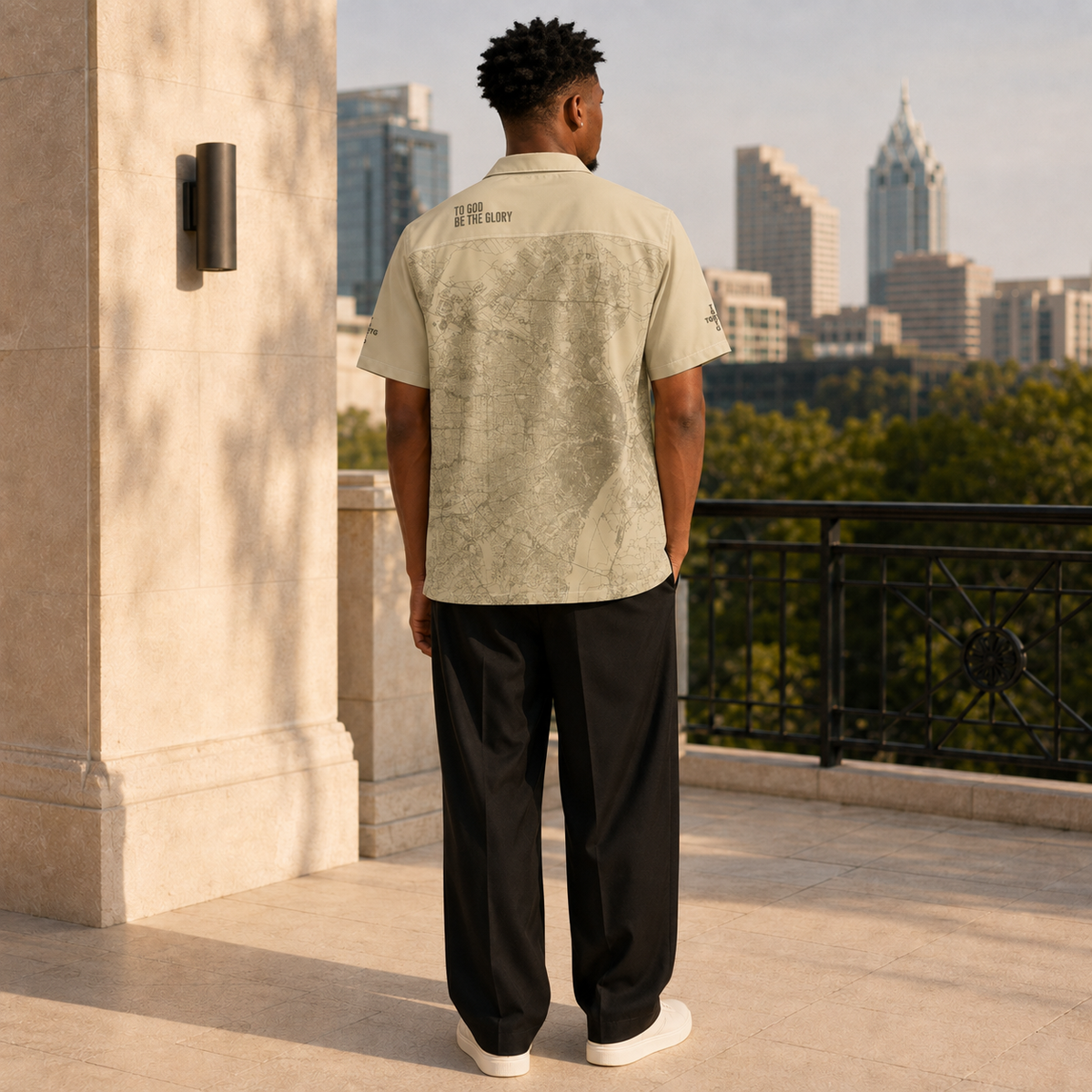 TGBTG STL map Unisex button shirt